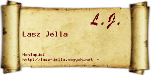 Lasz Jella névjegykártya